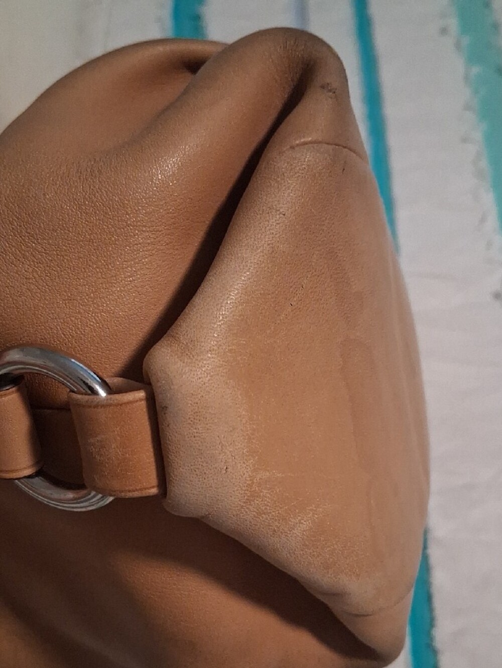 Coach Tan Leather Crossbody Shoulder Bag Authentic.  See All Pics . As Is - Picture 9 of 16